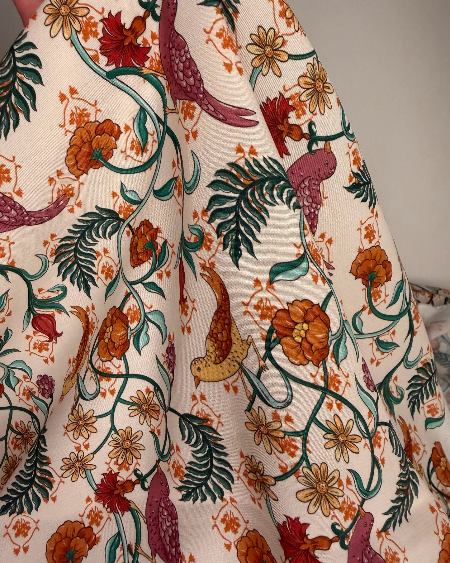 Italian Viscose Floral Fabric
