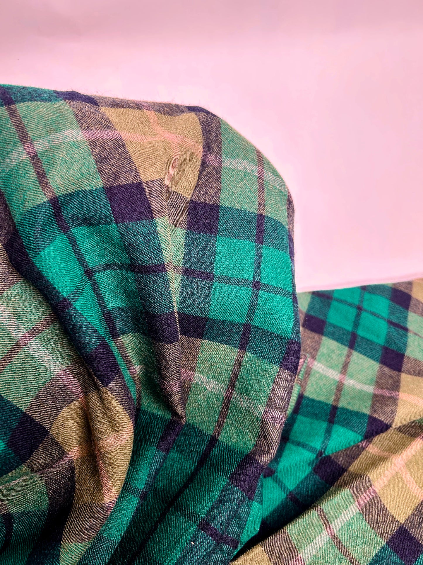 Gucci Green Check Wool