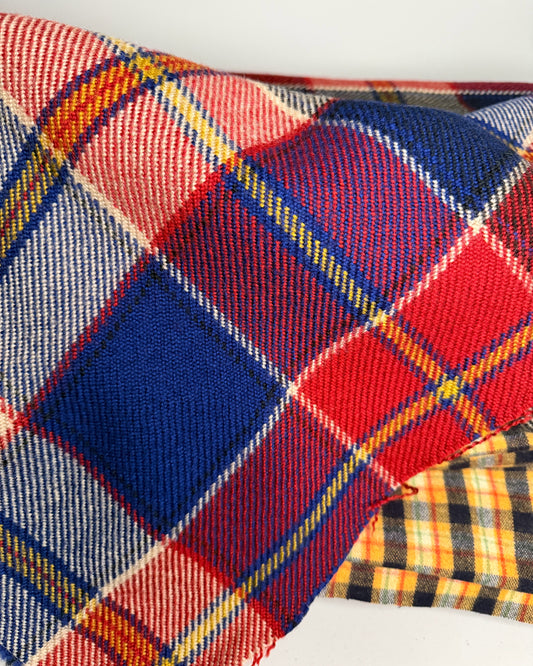Versace 100% Wool Plaid