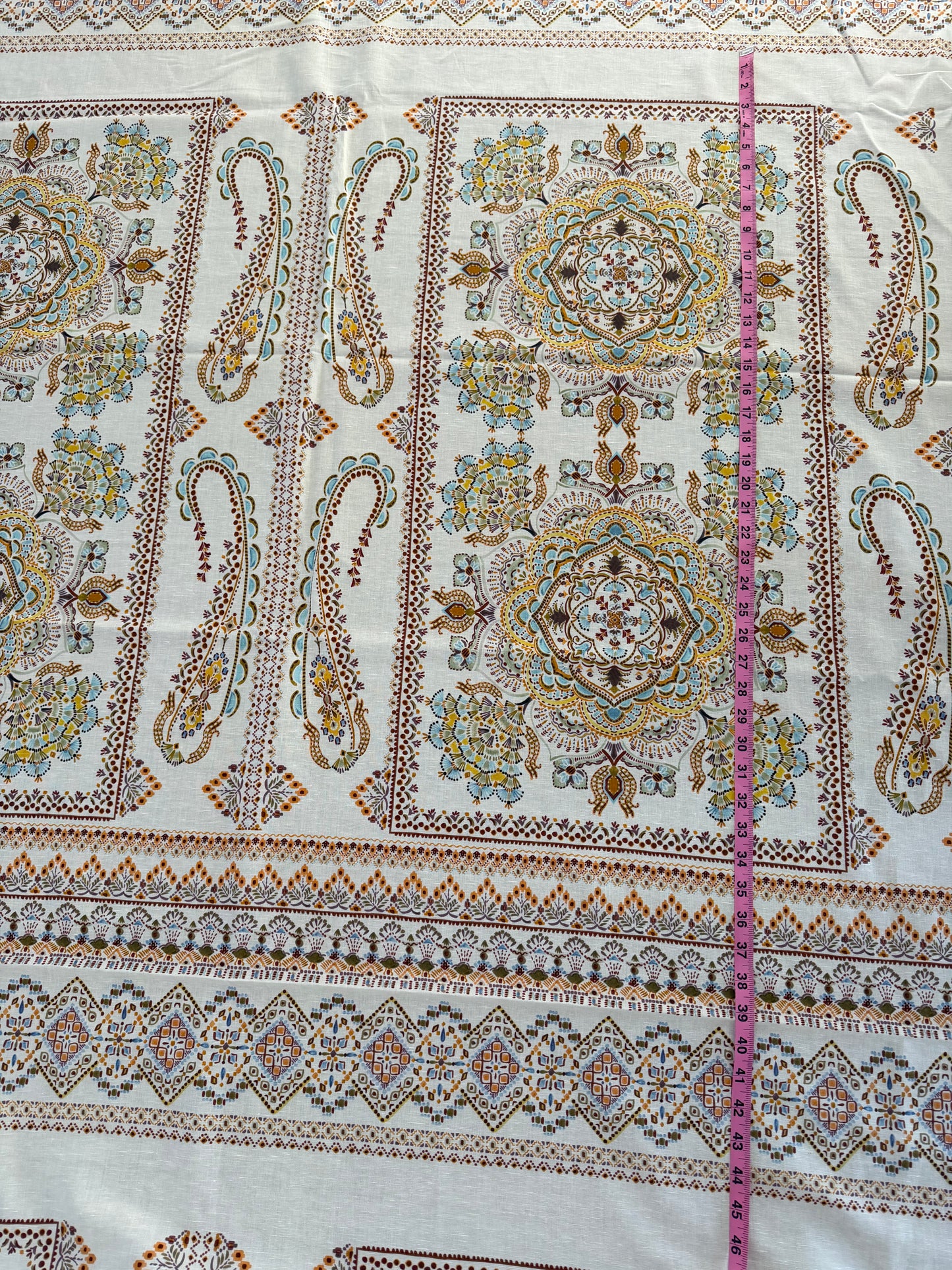 Etro Patterned Linen Fabric
