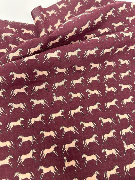 Printed Cotton Horses